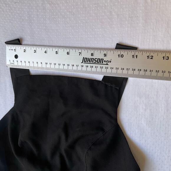 Women’s Sleeveless Backless Peplum Blouse size XS, Black, Mesh Details - Picture 3 of 10